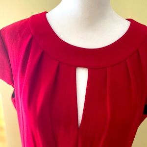 Tahari Red Keyhole Dress, never worn